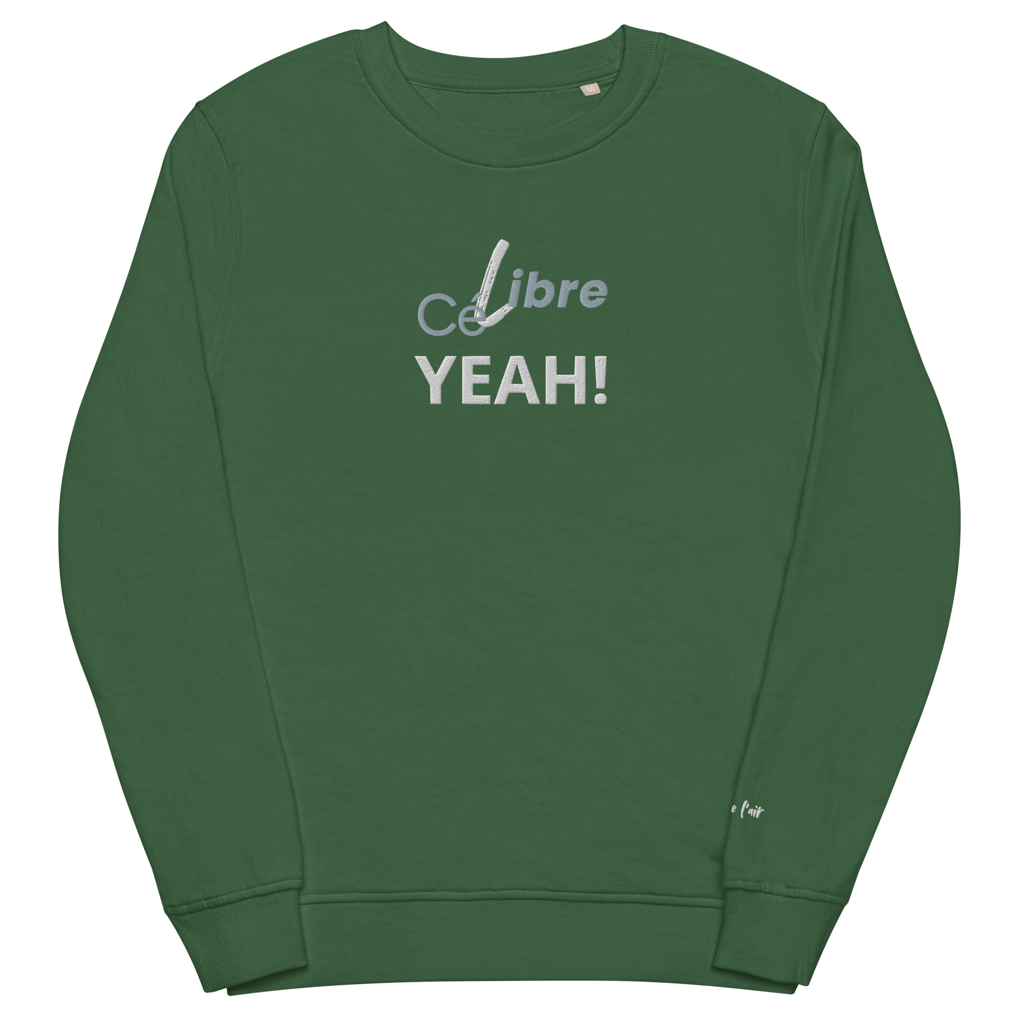 unisex-organic-sweatshirt-bottle-green-front-681c5c8b87fa0.jpg