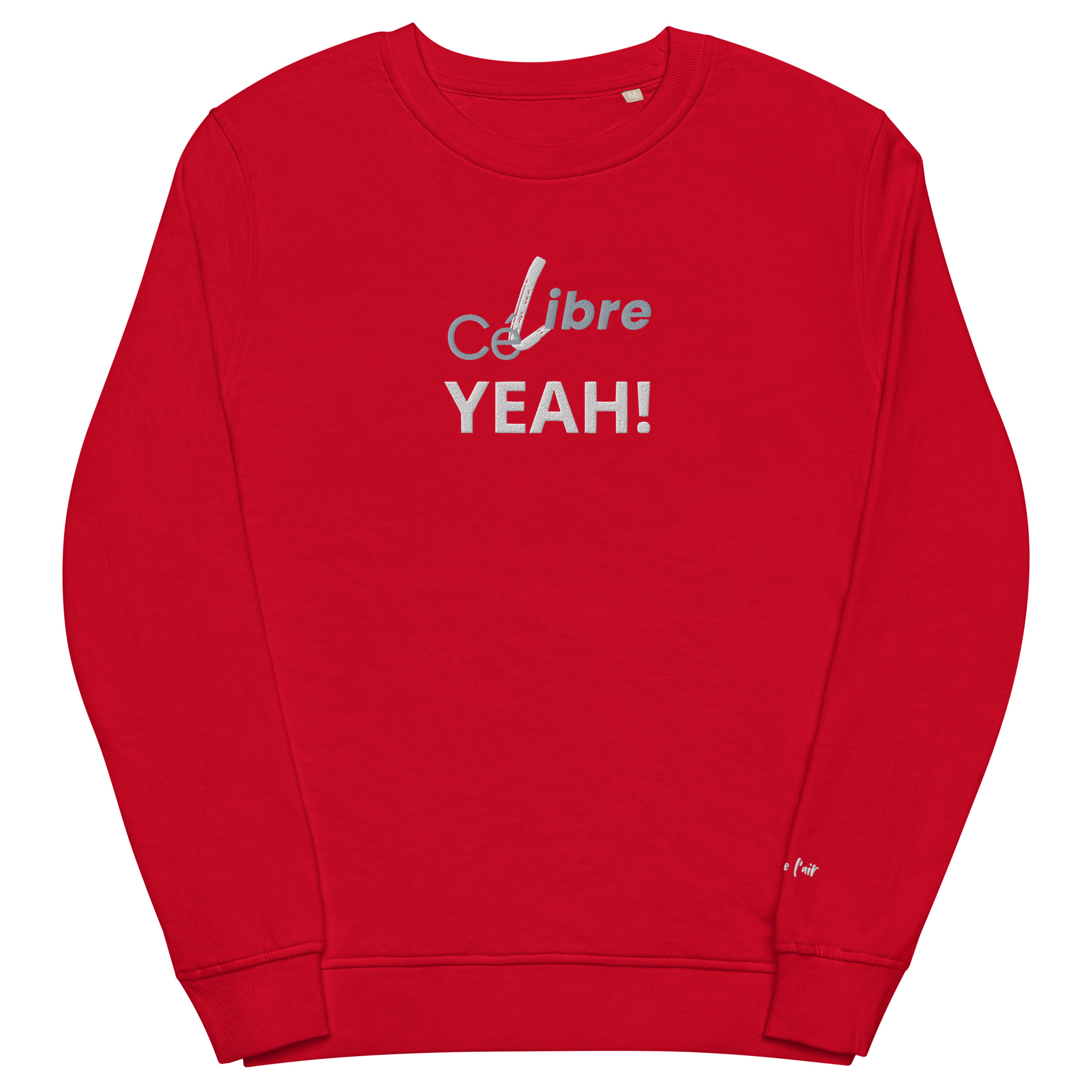 unisex-organic-sweatshirt-red-front-681c5c8b83dfc.jpg